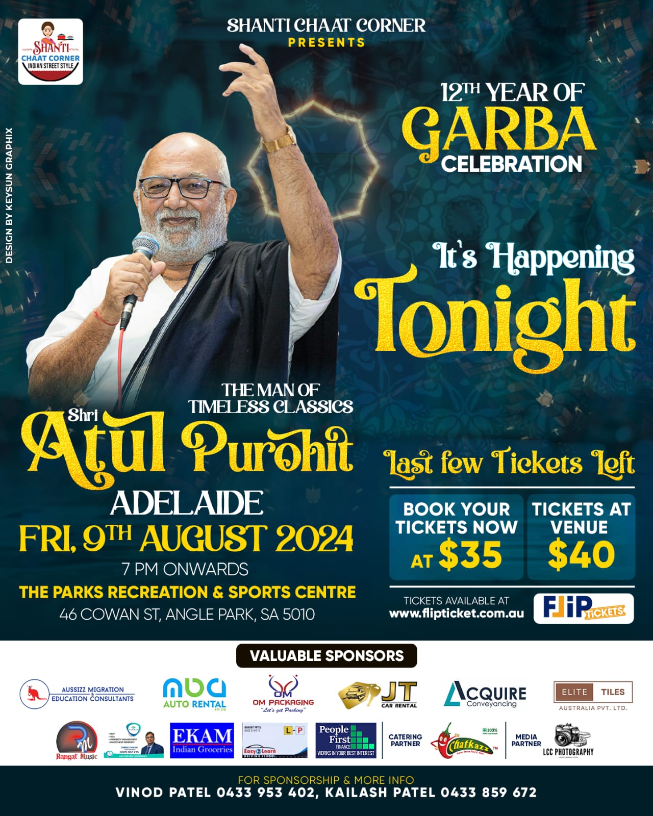 Shree Atul Purohit Garba Adelaide 2024