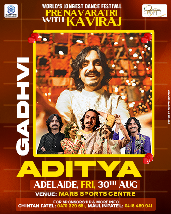 Pre Navratri With Kaviraj "Aditya Gadhvi"- Adelaide