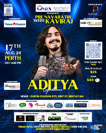 Pre Navratri With KAVIRAJ "Aditya Gadhvi"- Perth