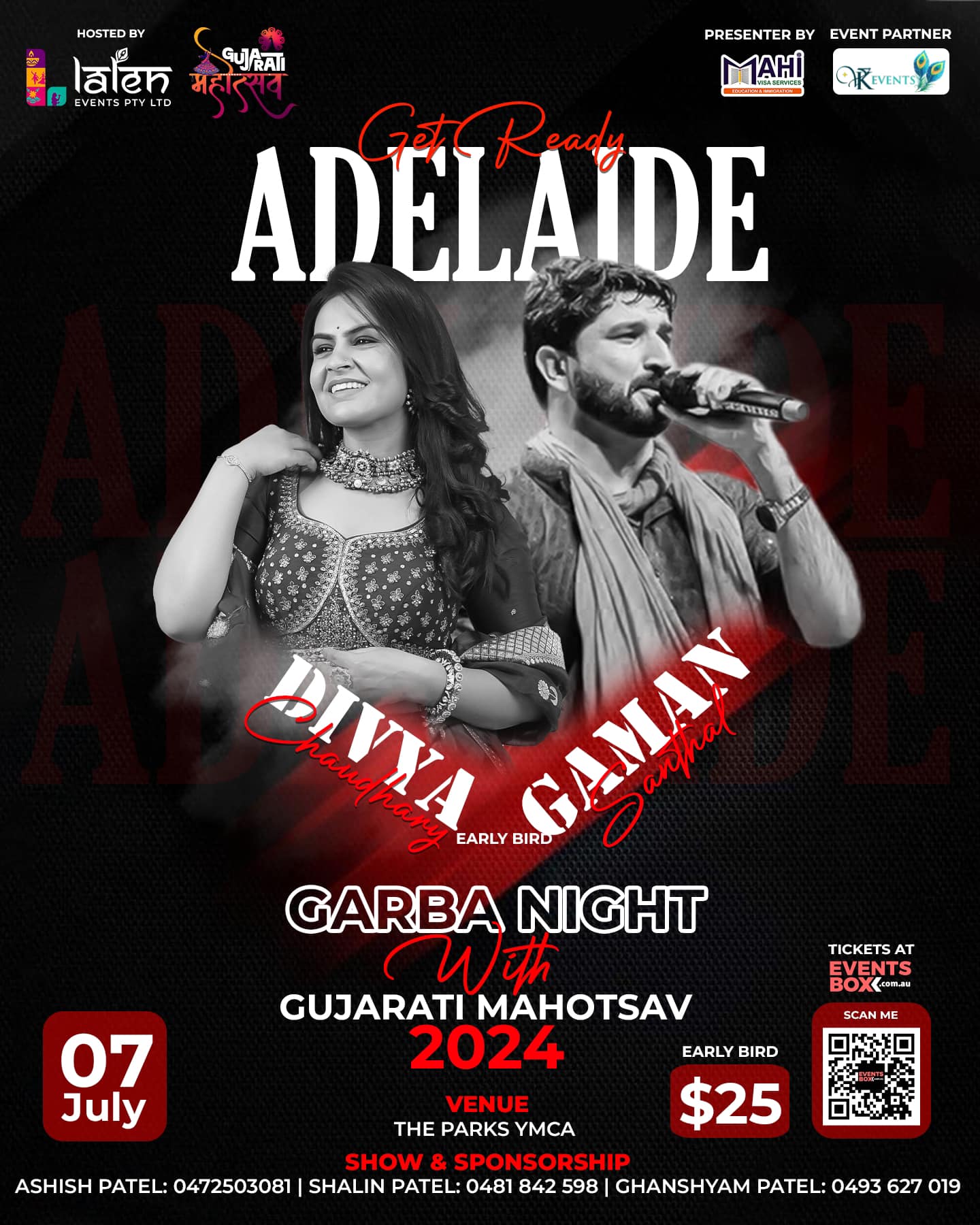 Garba Night with Divya Chaudhary and Gaman Santhal – Adelaide