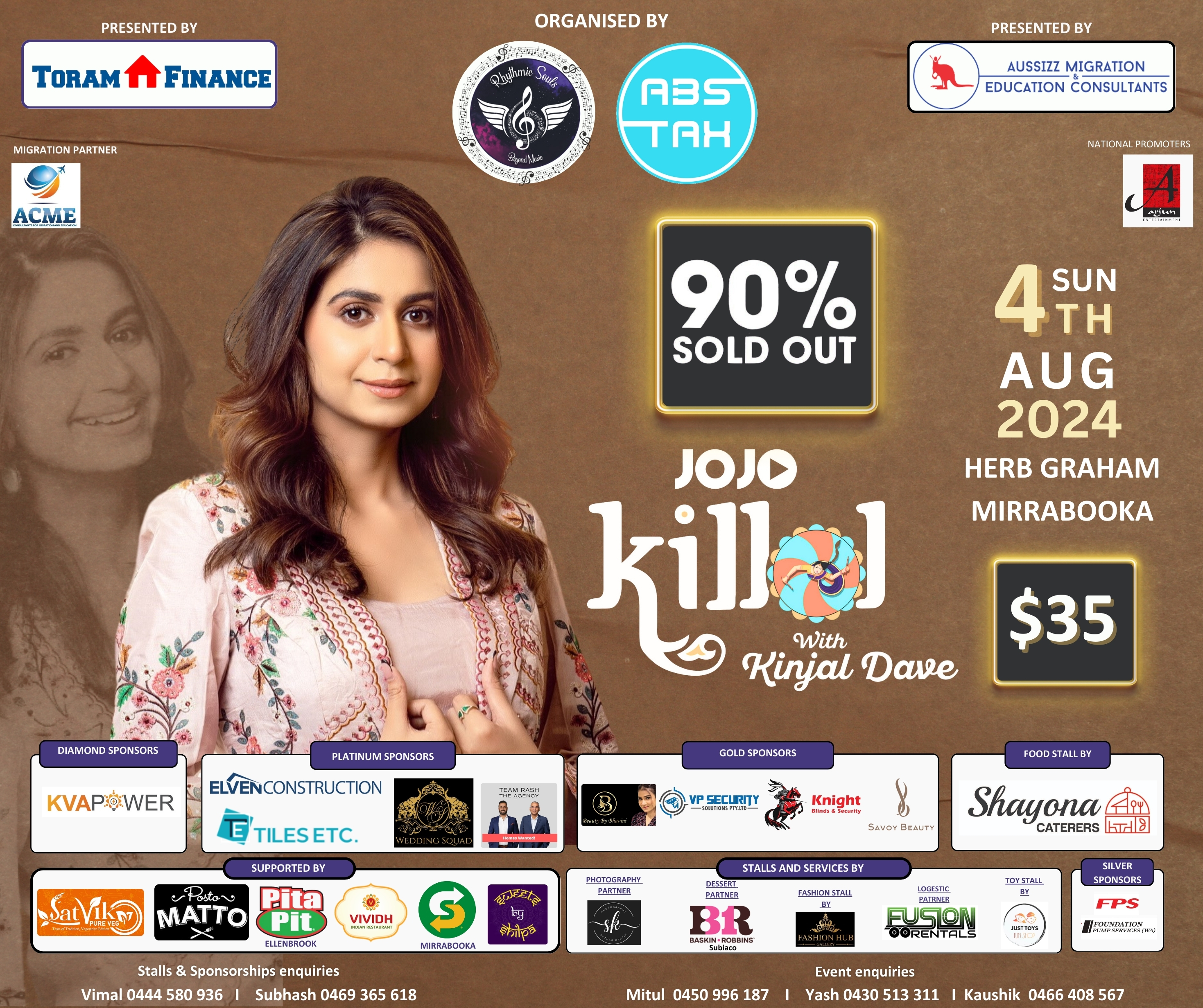 Kinjal Dave Live in Perth